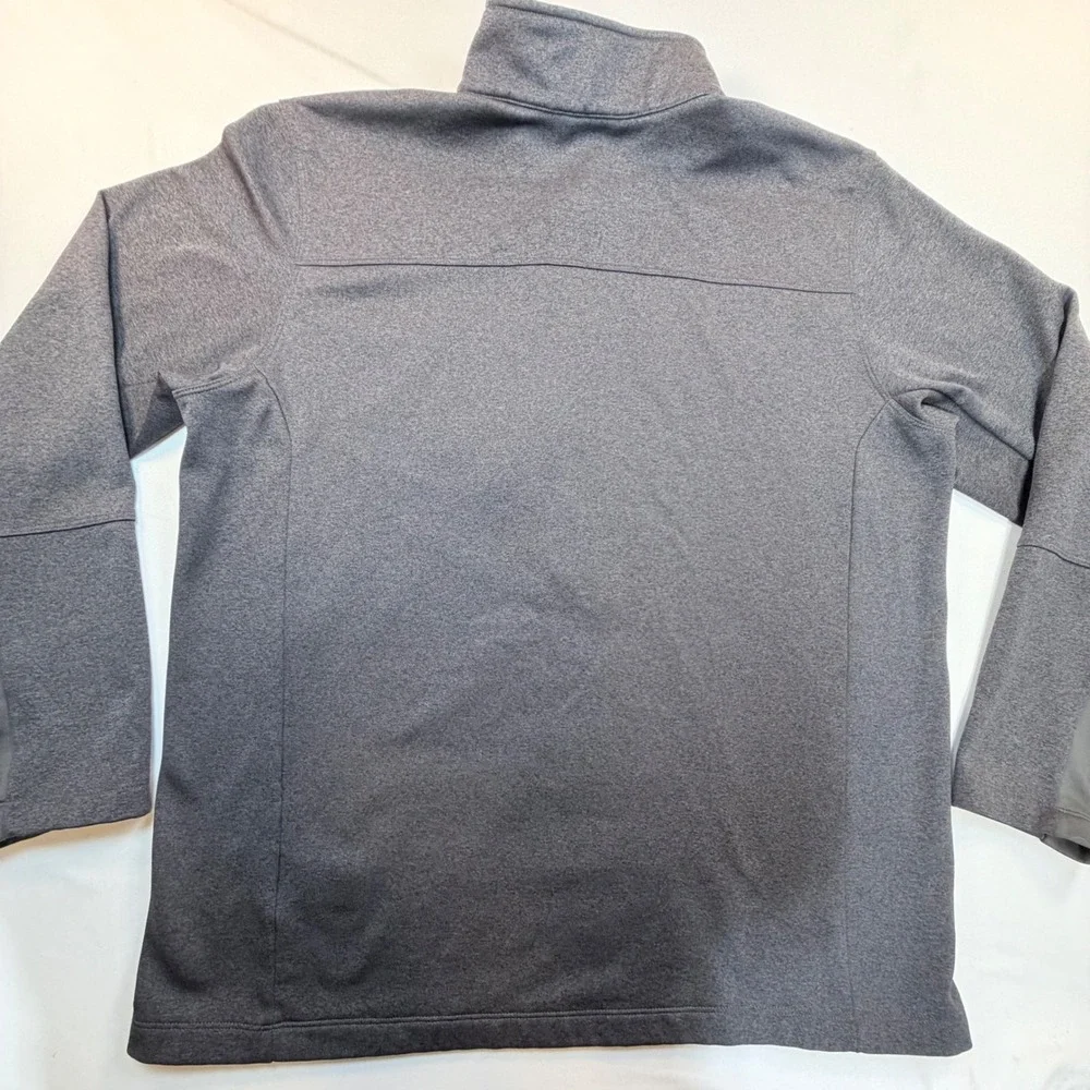 The North Face Mens XL Gray 1/4 Zip Pullover Fleece Stretch Jacket CUG0 Coral
